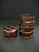 Load image into Gallery viewer, Natural sakura wood tea caddy W251
